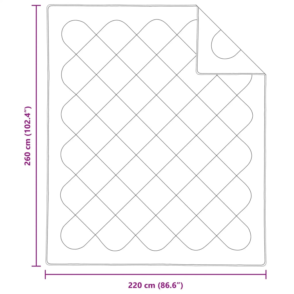 Piumone con cuscino 3 pcs Bianco Microfibra 3377395