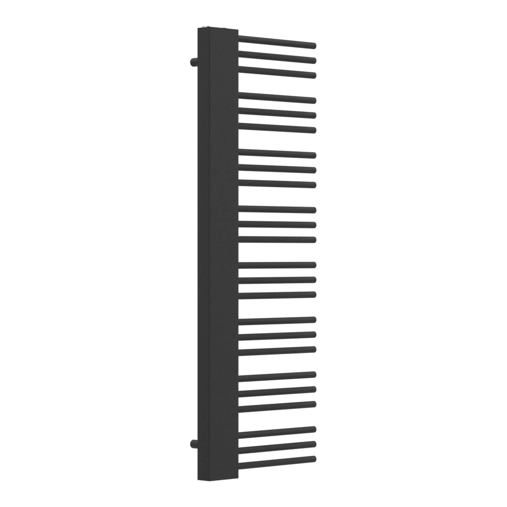 Radiatore scaldasalviette da bagno acciaio 146 x 45 cm nero 03_0010409