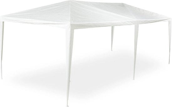 Tenda da festa 25x3x6m PE e acciaio impermeabile e resistente alle fessurazioni bianca - Incluso sistema di chiusura