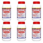 MARTEN SODA CAUSTICA SET 6 PZ X 1KG A SCAGLIE PERCARBONATO DI SODIO STASA SCARICHI SVERNICIA NON DANNEGGIA