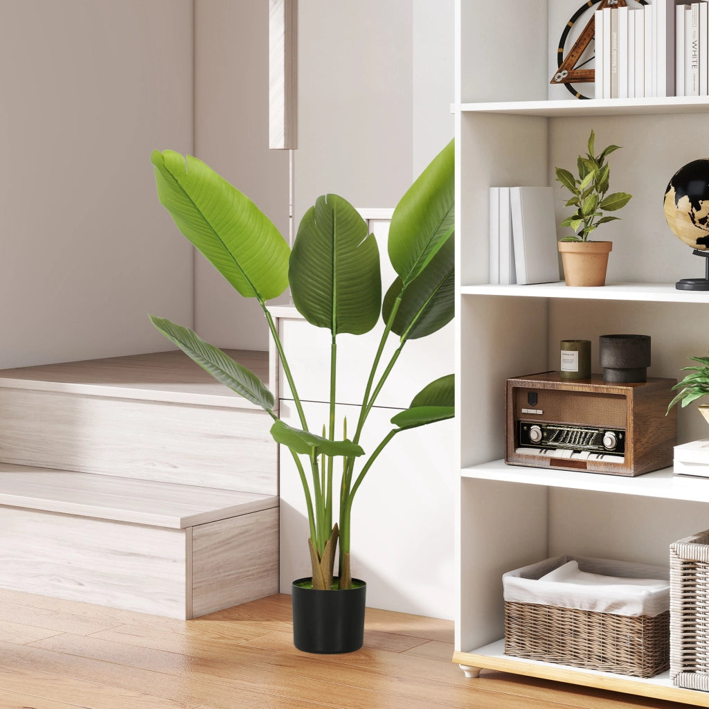 Pianta Artificiale Uccello del Paradiso con Vaso Interni ¨C zephmum ¨C Verde 109 cm