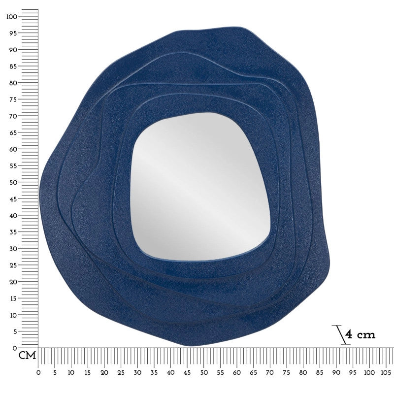 Specchio Da Muro Dalia Blu cm 90x4x97
