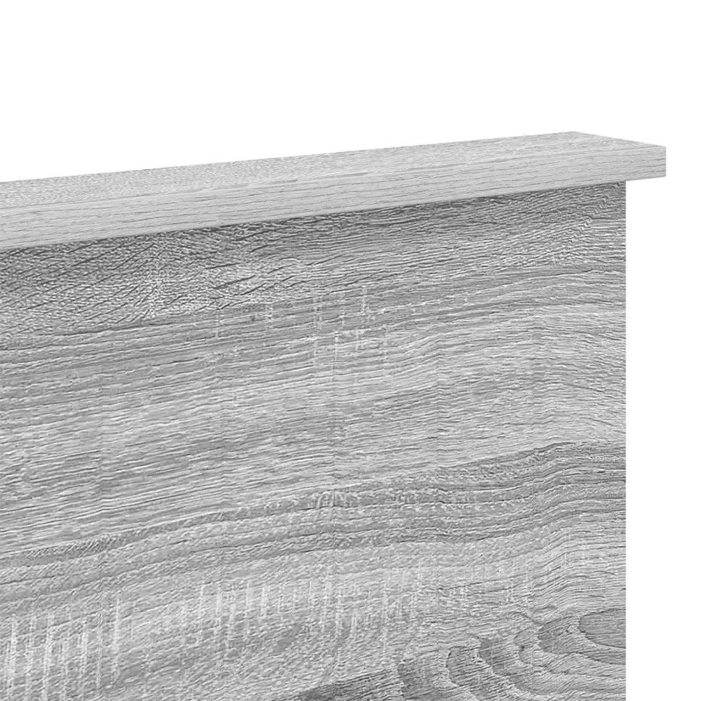 Testiera | Testata con Testiera | Testata Grigio Sonoma 135 cm Legno multistrato