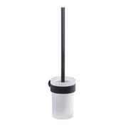 Scopino WC con ciuffo in setole da muro in ottone e Cromall PI33-03 Gedy serie PIRENEI Nero Opaco