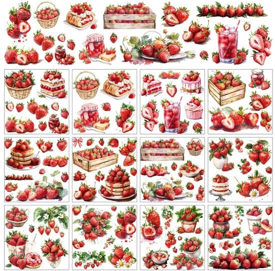 Decorazione per finestre a tema frutta - 12 fogli - 12 x 13 cm - per uso domestico/scuola/festa