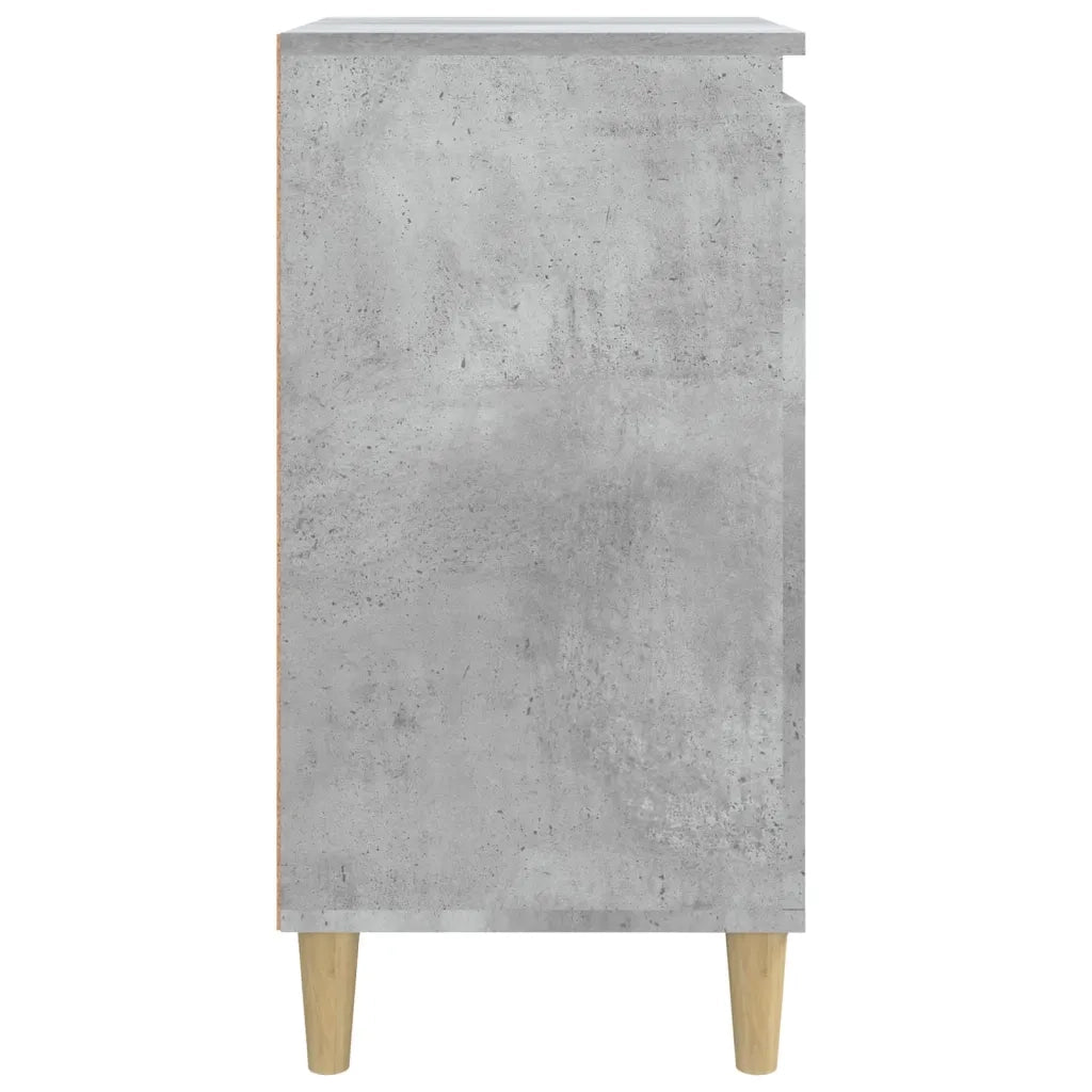 Comodino Grigio Cemento 40x35x70 cm in Legno Multistrato 819636