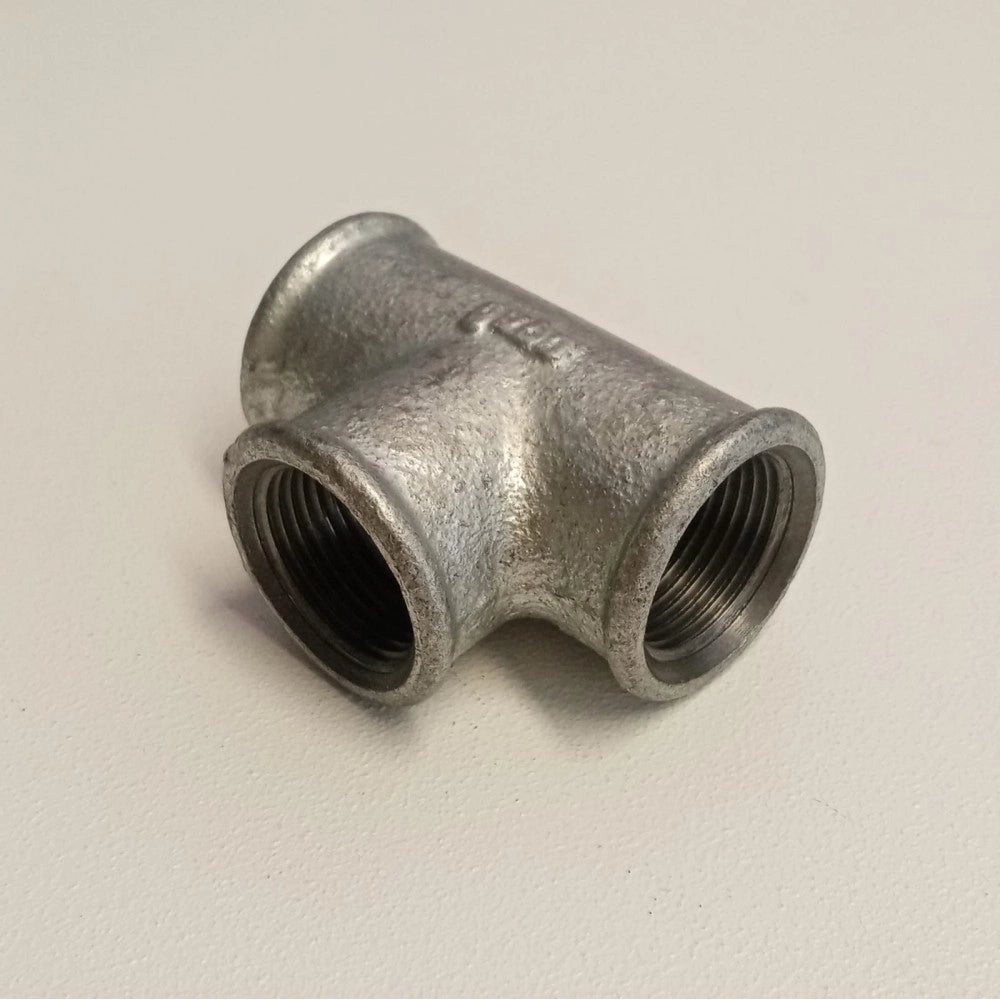 Raccordo fff da 1''+1/4 tee t ghisa zincata malleabile raccordo di connessione a 3 vie