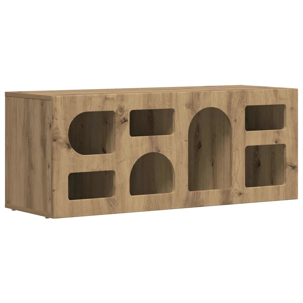 Mobile TV | Armadietto TV | Mobile Porta TV Rovere artigianale 100 x 35 x 40 cm Legno multistrato