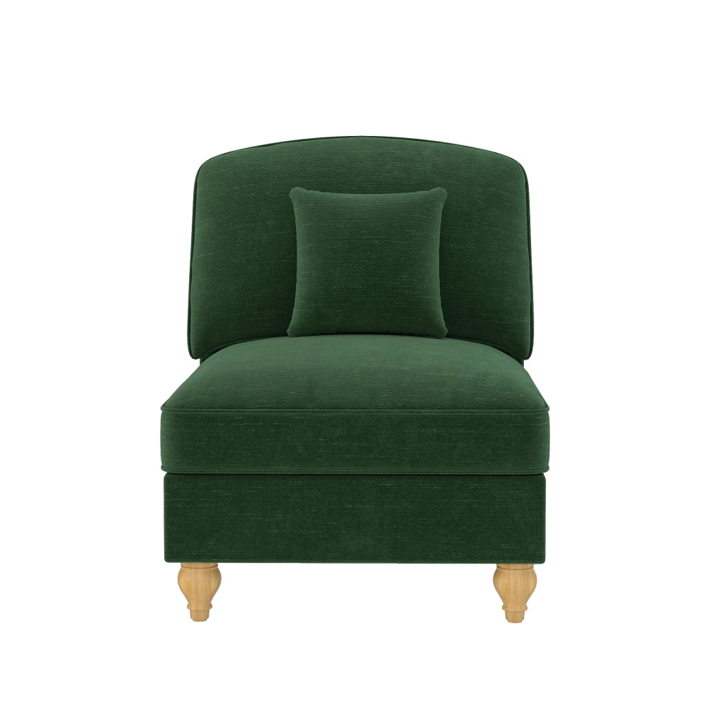 Divano Senza Braccioli Chenille con Cuscino ¨C Xylo ¨C Verde