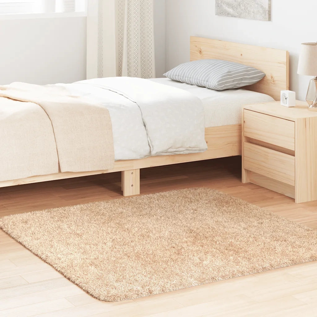 Tappeto del soggiorno | Tappeto Shaggy a Pelo Lungo NAVARRA Beige 120x120 cm poliestere