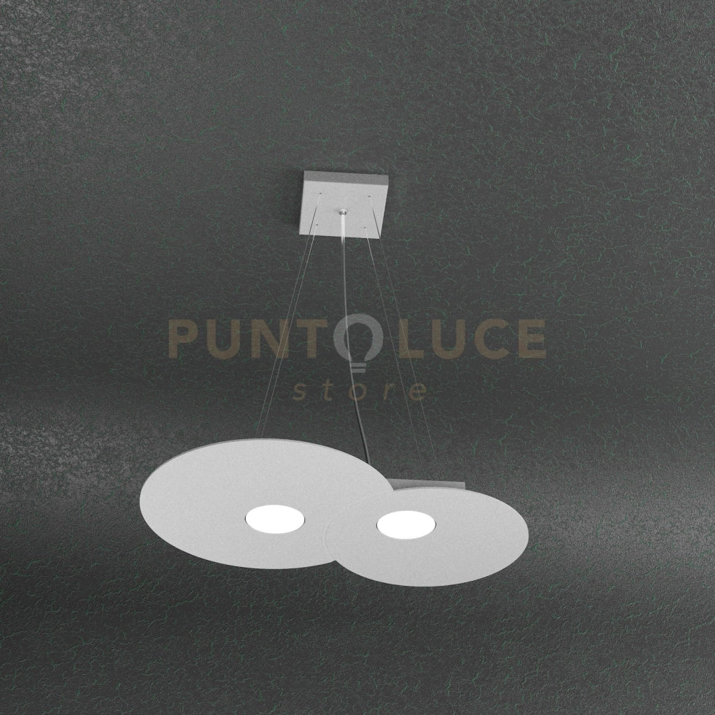 CLOUD SOSPENSIONE 2+1 LUCI BIEMISSIONE GRIGIO 1128-S2 R+1-GR