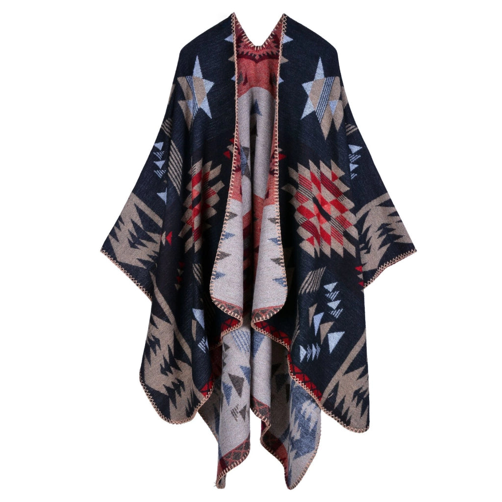 Nuova sciarpa/scialle da donna in jacquard, spessa e calda.