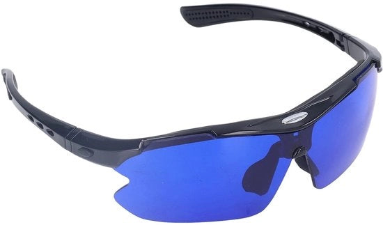 Occhiali da golf con lenti blu - Peso leggero - Stabile - Facili da trasportare - Riduzione perdite - Comodi da indossare - Occhiali da golf