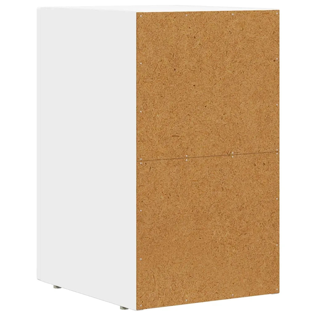 Comodino | Armadio da Notte | Mobiletto da notte Bianco 29.5 x 35 x 50 cm Legno multistrato