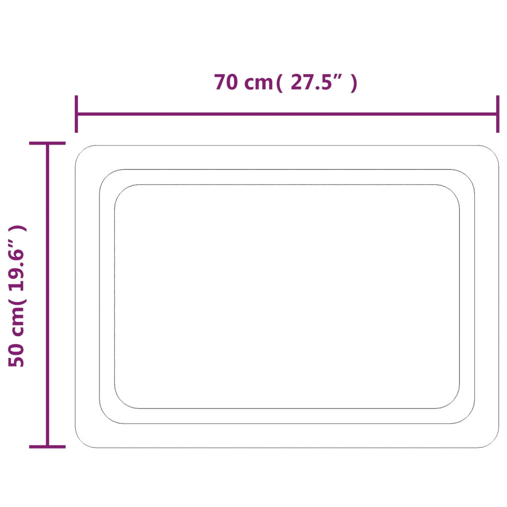 Specchio da Bagno-Specchio per il bagno  con Luci LED 50x70 cm