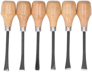 Set di seghe per legno a 6 pezzi - Manico semicircolare - Legno di betulla/acciaio - Lame affilate - Duraturo - Per lavorazione del legno - Set di seghe per legno