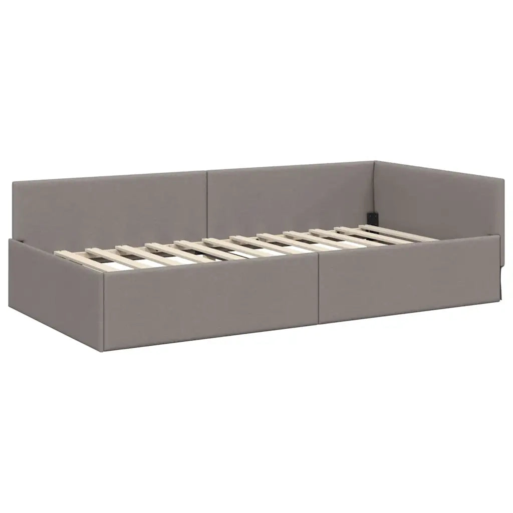 Cornice del letto ad angolo Talpa 90 cm x 200 cm Tessuto 42016048