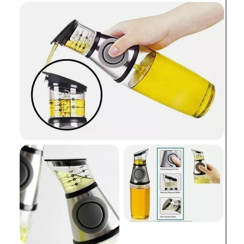 Trade Shop - Dispenser Misuratore Olio Aceto Contenitore Porta Olio Tavola Misura E Premi -