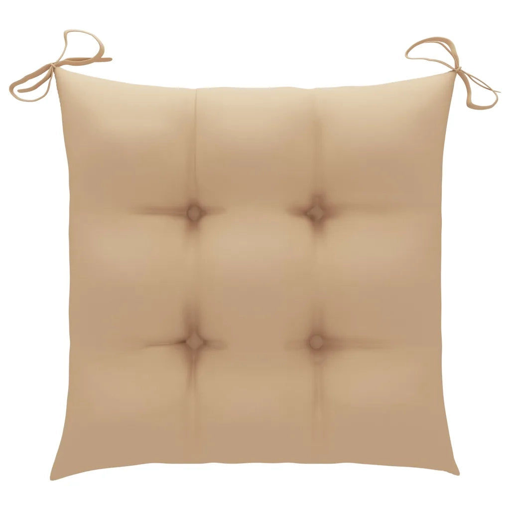 Sedie da Giardino Pieghevoli 4pz con Cuscini in Massello Acacia 3064527