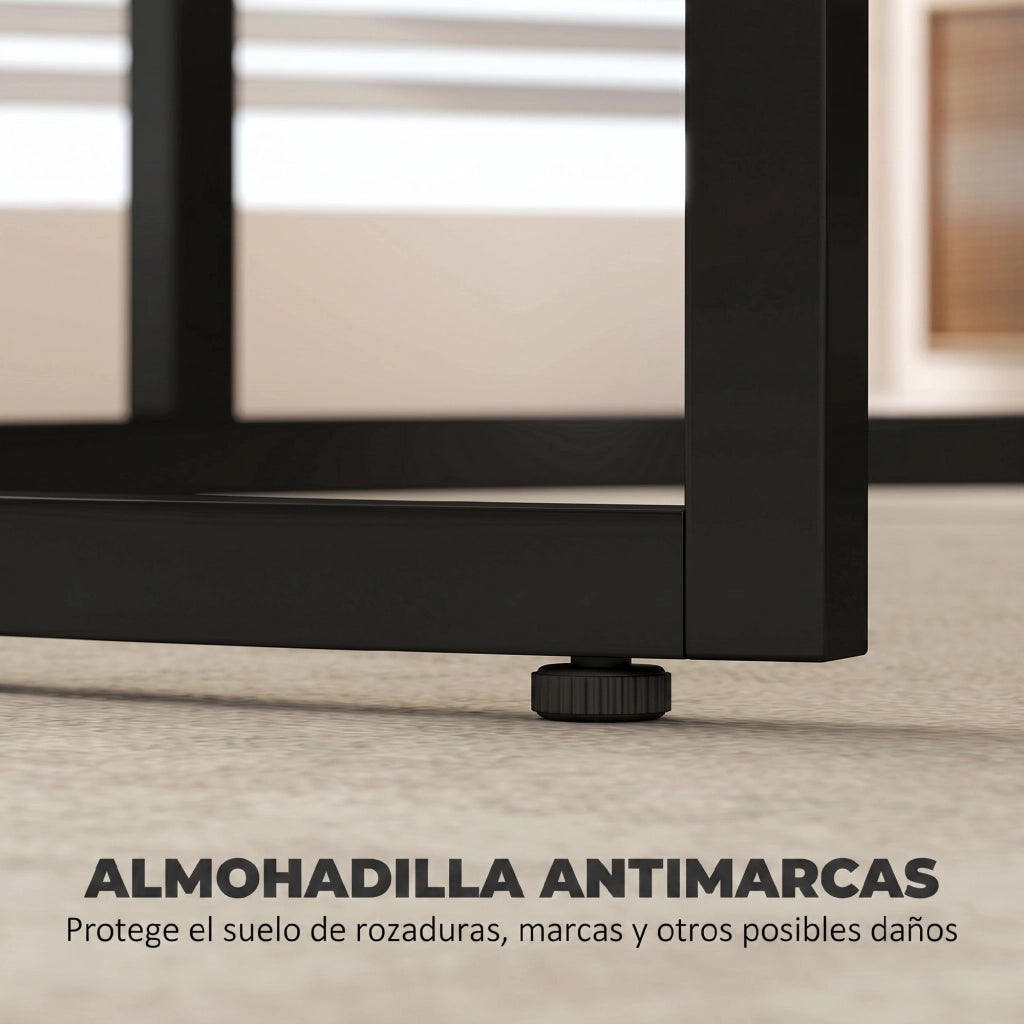 Tavolino da caff¨¨ rotondo effetto marmo ¨C Minimal ¨C 2 pezzi telaio metallo grigio