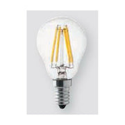 lampadina 4w wire led sfera trasparente old style attacco piccolo e14  luce calda 3000k