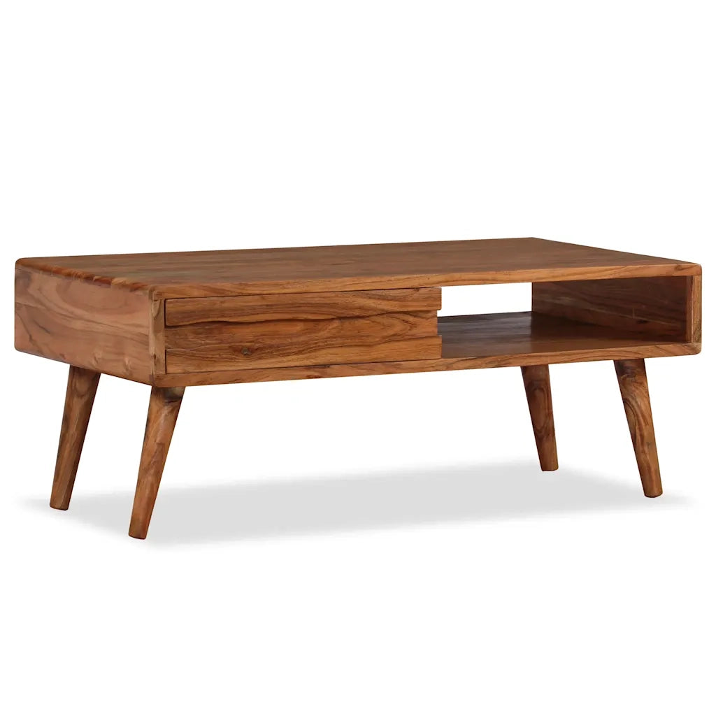 Tavolino da Caffè Massello con Cassetto Intagliato 100x50x40 cm 244974