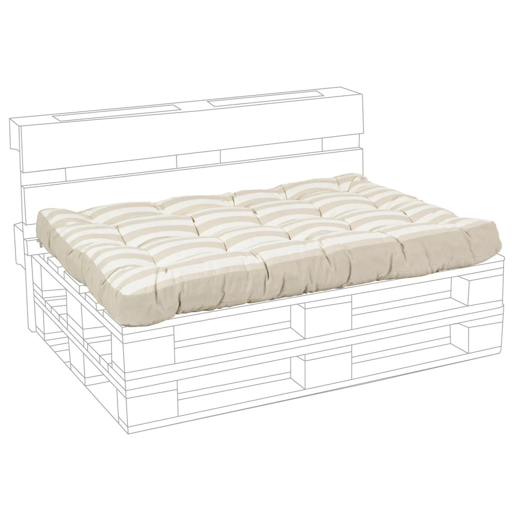 Cuscino pallet imbottito color sabbia
