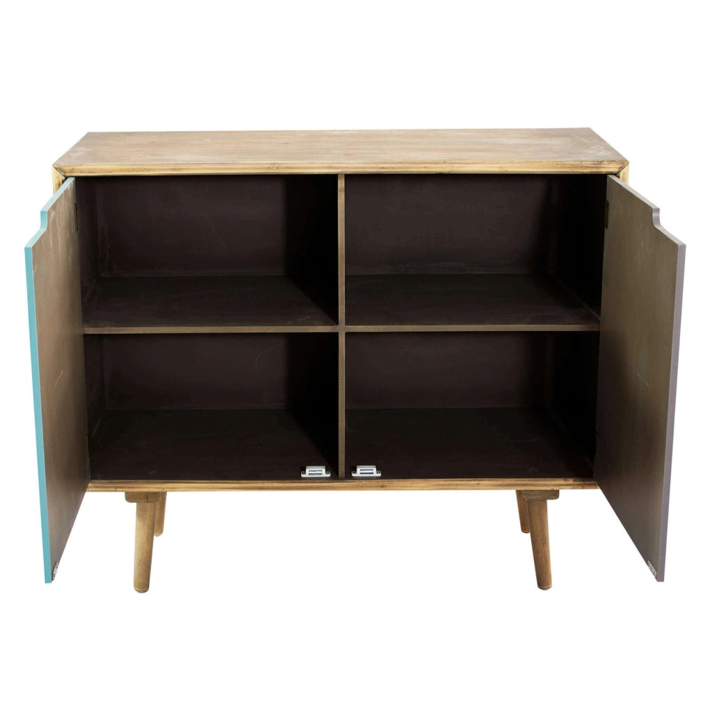 Mobiletto multicolore in Legno cm 80x35 5x48 5 - MARTIN