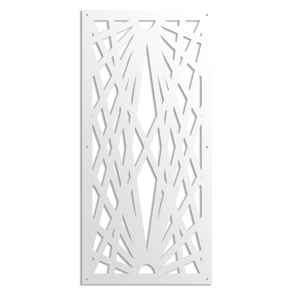 LASER - Pannello in PVC traforato - Parasole Misura: 98x198 cm, Colore: bianco