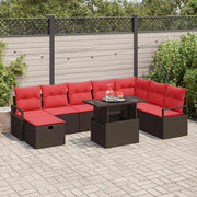 Set Divano da Giardino con cuscino 9 pcs polyrattan 3359821