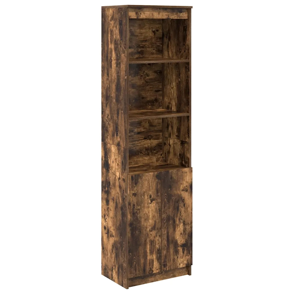 Credenza | Madia | Buffet da pranzo | Armadio da pranzo Rovere Fumo 50x35x180 cm in Legno Multistrato