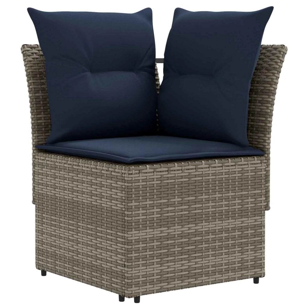 Sofa da giardino-Divano con braccioli da giardino con divano angolare 2 Pezzo 824410