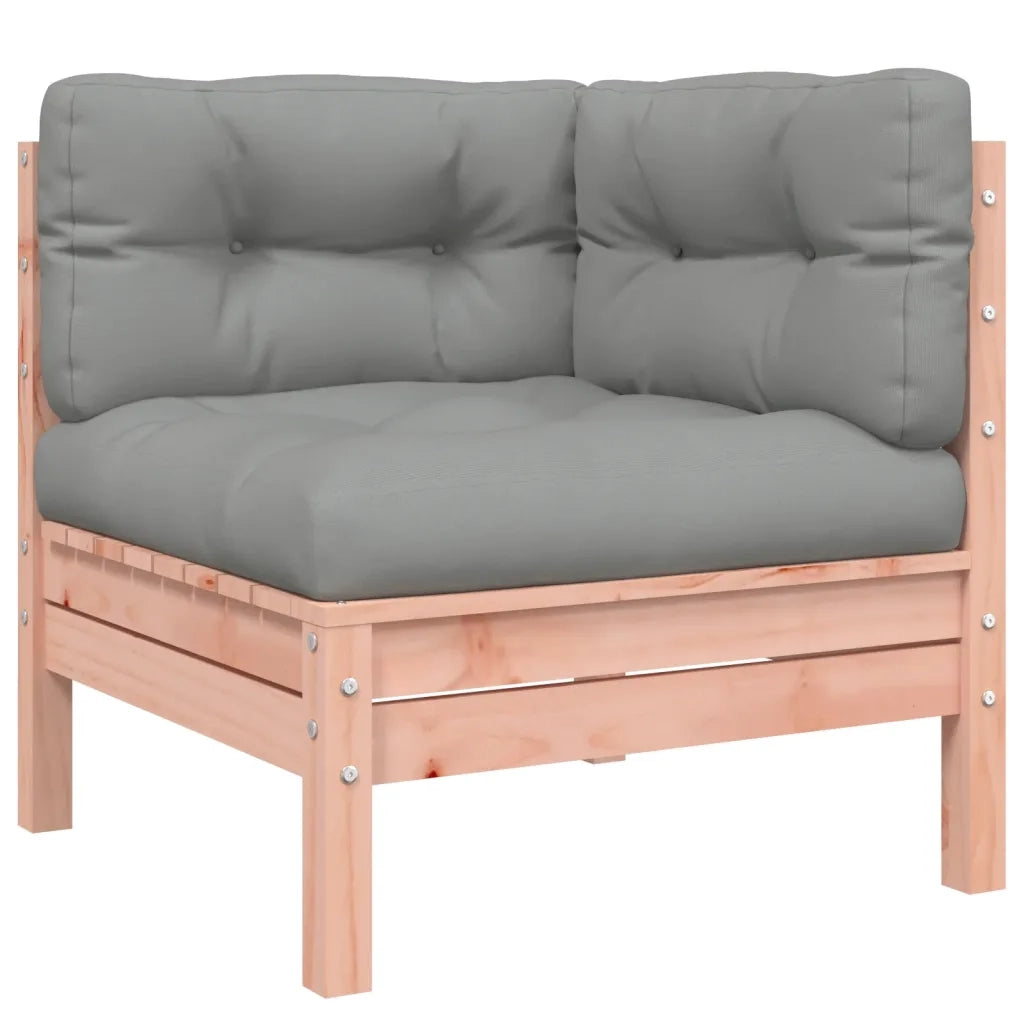 Set Divani Giardino 4 pz Cuscini Legno Massello Abete Douglas 3299382