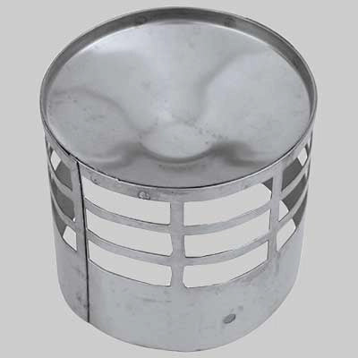 TERMINALE DI SCARICO INOX  Ø 60     MADE IN ITALY