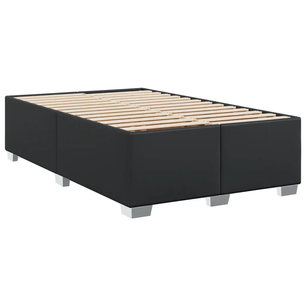 Giroletto senza Materasso-Struttura Letto Nero 120x190 cm Similpelle 719215