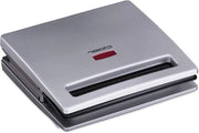 Tostapane per 2 toast - taglio diagonale - 900 W - blocco manuale - indicatore di funzionamento - finitura argento