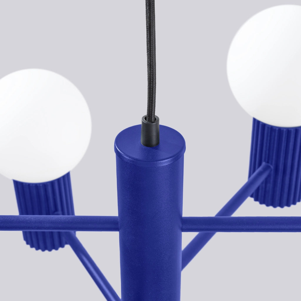 Lampadario HALO 6 ultramarino