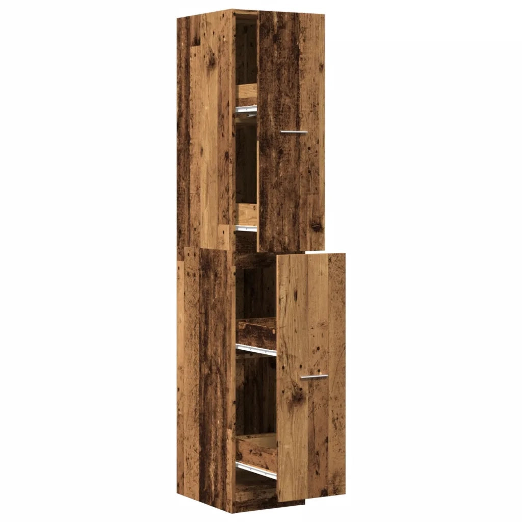 Armadietto da Farmacia Legno Vecchio 30x41x174,5 cm Truciolato 3309634