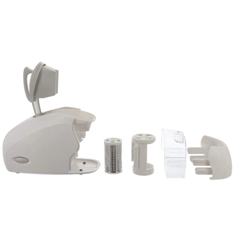 Trade Shop - Grattugia Elettrica Professionale 250w Per Formaggio Con Contenitore E Rullo -