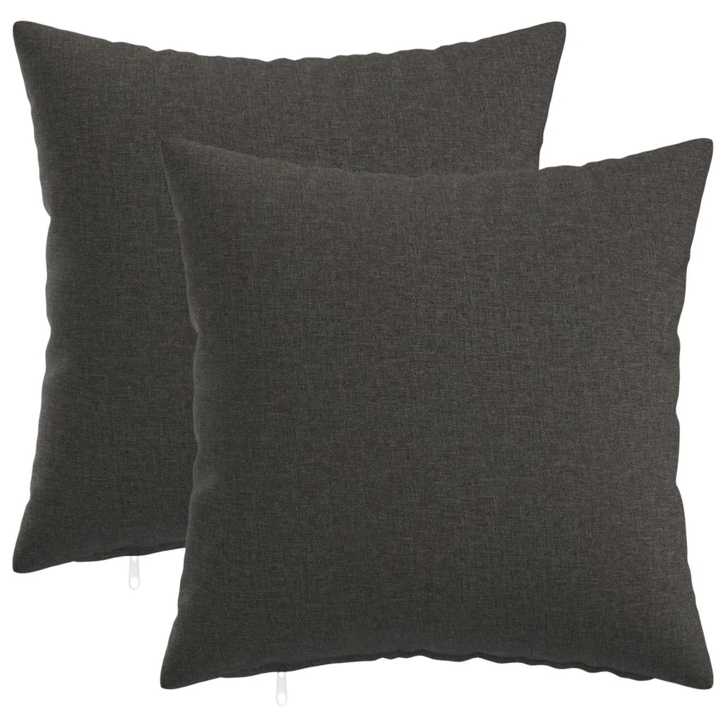 Federa 2 pcs HEERLEN Grigio Scuro 35 x 35 cm 907983
