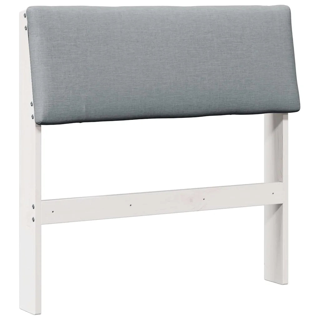 Testiera | Testata imbottita Grigio chiaro 75 cm Pino massello