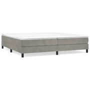 Letto matrimoniale | Letto per adulti | Struttura Letto a Rete a Molle Grigio Chiaro 200x200 cm Velluto