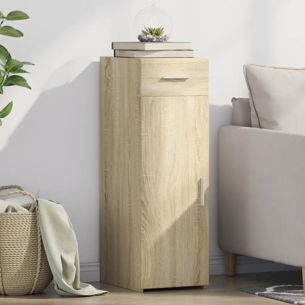 Credenza-Buffet-Armadio da cucina Rovere Sonoma 30x42,5x93 cm in Legno Multistrato 984585