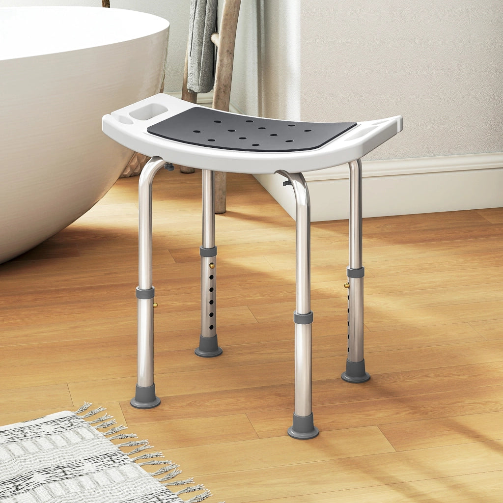 Sgabello da Doccia Regolabile ¨C Minimal ¨C Grigio 39-52cm
