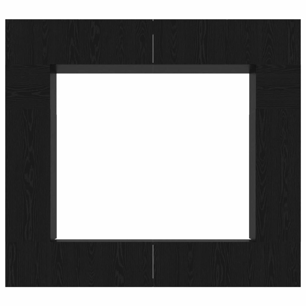Set mobile TV 8 pz-Credenza per TV Rovere Nero Legno multistrato 153169