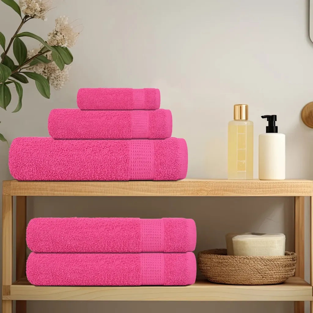 Asciugamani da Doccia FROGN 10 pz | Teli per bagno Rosa 70x140 cm 360 g/m2