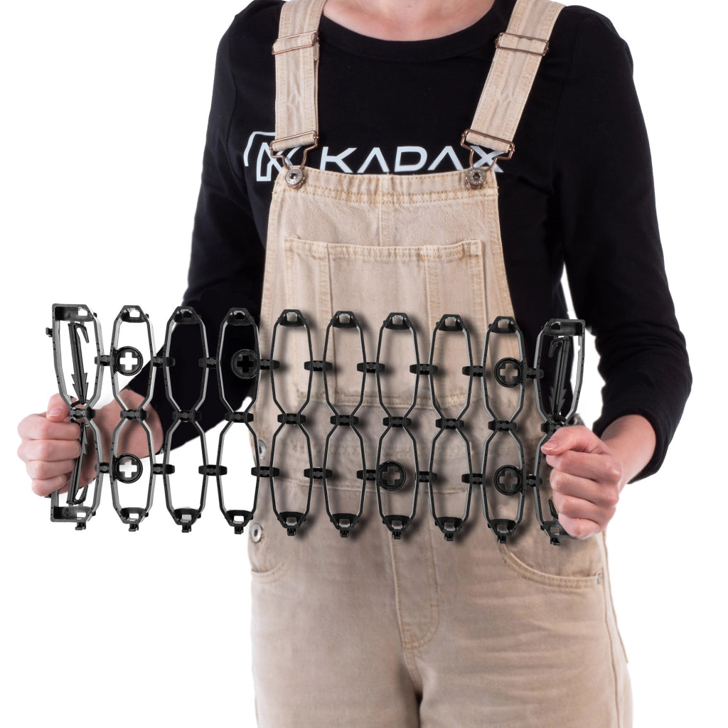 Griglia di protezione per prato KADAX per robot tagliaerba, ideale per superfici curve, 47 cm, set da 4 pezzi