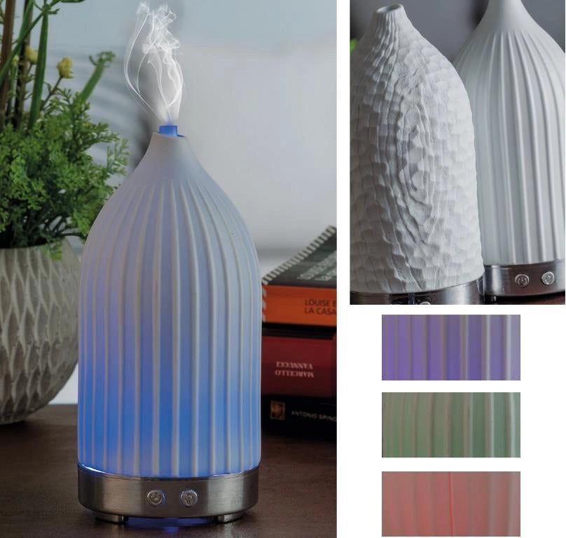 Diffusore elettrico essenze nebulizzatore con led 100 ml 2 Modelli