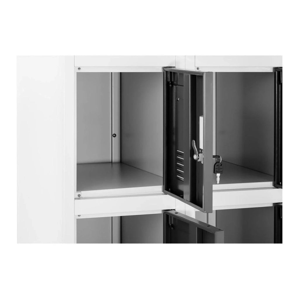 Armadio a 15 scomparti 180 cm grigio 14_0000471