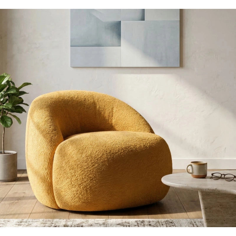 Poltrona Ginevra Senape cm 81x78x64